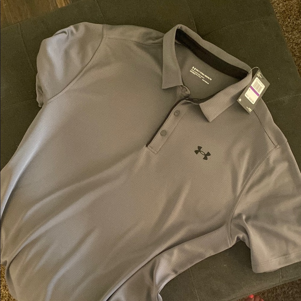 Under Armour Gray Polo Shirt for Versatile Style